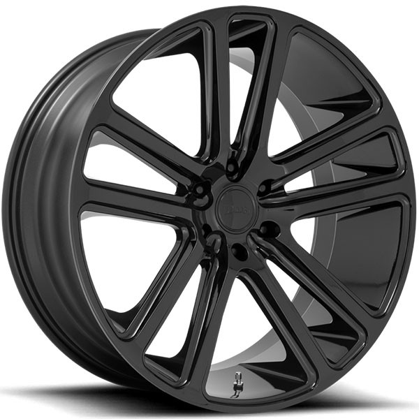 DUB FLEX S256 GLOSS BLACK, (22X9.5 ET20 5X115)
