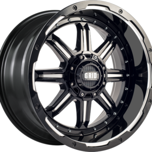 GRID GRID GD10, GD10 GLOSS BLACK MILLED (20X9 ET35 6X114.3)