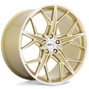 CRAY HAMMERHEAD GLOSS GOLD W MIRROR CUT FACE,  (19X9 ET38 5X120)
