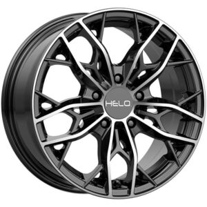 HELO HELO HE907, HE907 GLOSS BLACK MACHINED (18X8 ET40 5X120)