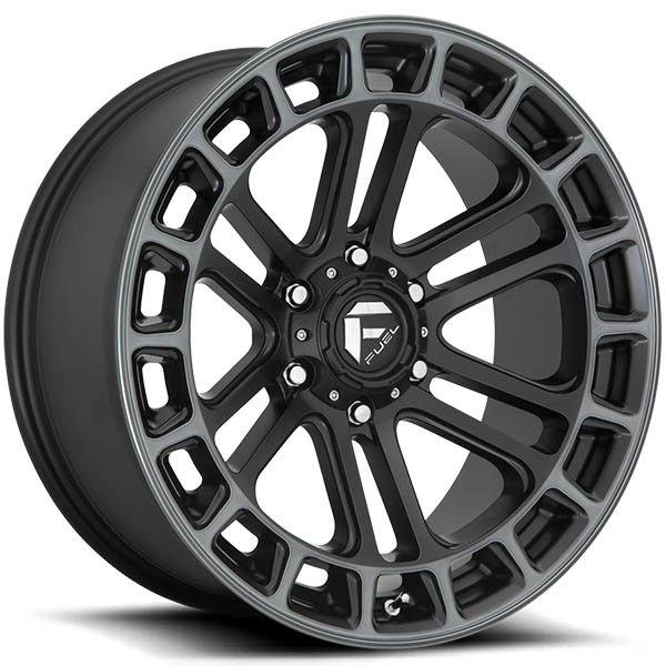 FUEL FUEL HEATER, HEATER D720 MATTE BLACK W MACHINED DDT (17X9 ET-12 6X139.7)