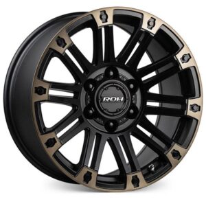 ROH ROH HOSTILE, HOSTILE MATTE BLACK W BRONZE TINT (17X9 ET25 6X139.7)