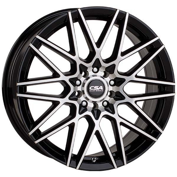 CSA CSA HOTWIRE, HOTWIRE GLOSS BLACK W MACHINED FACE (15X6 ET40 4X100