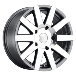 BLACK RHINO JOURNEY GUNMETAL W MACHINED FACE,  (16X7.5 ET45 6X130)