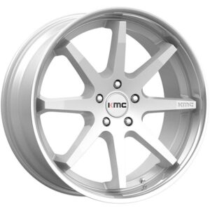 KMC REVERB KM715 BRUSHED SILVER W CHROME LIP,  (20X9 ET30 6X139.7)