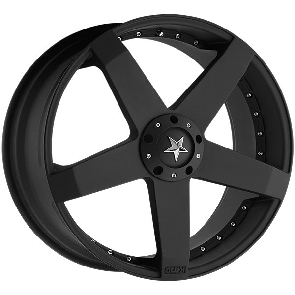 KMC ROCKSTAR CAR KM775 MATTE BLACK, (18X8 ET42 5X108)