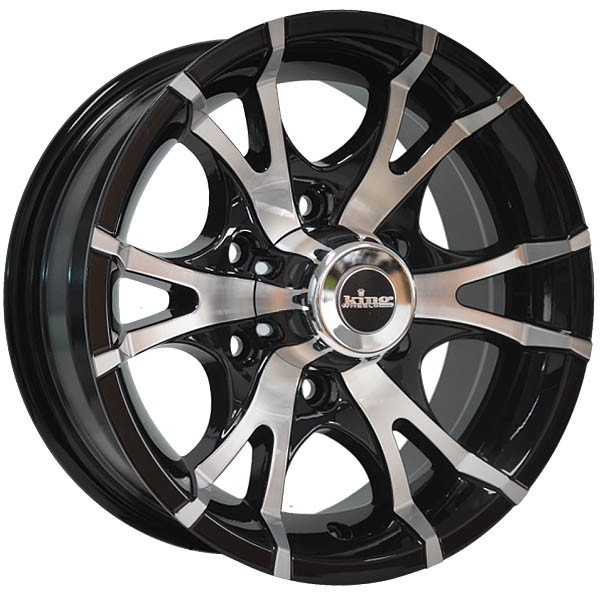 KING KING KT 6, KT 6 GLOSS BLACK MACHINED (15X6 ET0 6X139.7)