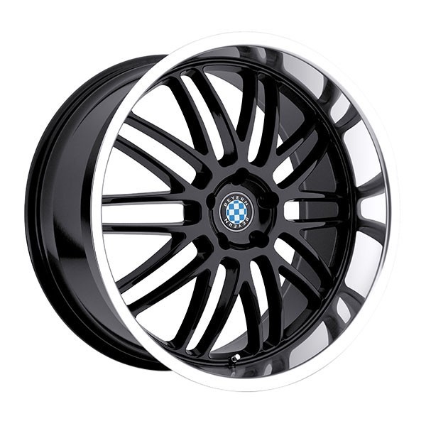 BEYERN MESH GLOSS BLACK W MIRROR CUT LIP, (19X8.5 ET40 5X120)