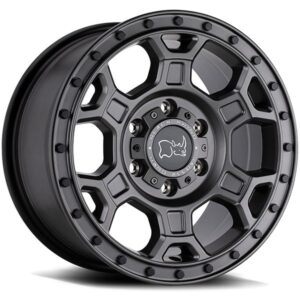 BLACK RHINO BLACK RHINO MIDHILL, MIDHILL MATTE GUNMETAL W BLACK BOLTS (18X8 ET48 6X130)