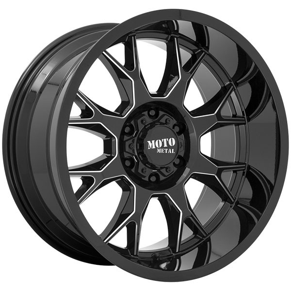 MOTO METAL MOTO METAL MO806 TALON, MO806 TALON GLOSS BLACK MILLED (20X9 ...