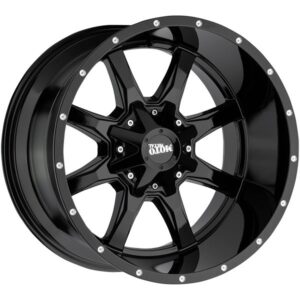 MOTO METAL MOTO METAL MO970, MO970 GLOSS BLACK W MILLED LIP (18X9 ET18 5X114.3)