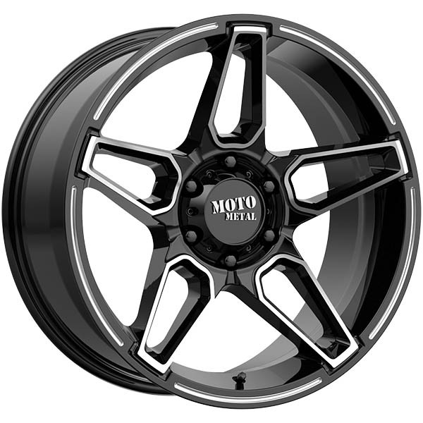 MOTO METAL MO994 FANG GLOSS BLACK MACHINED, (20X9 ET0 6X120)