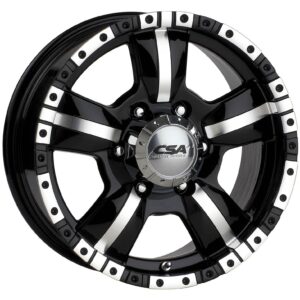 CSA MONSTER LARGE CAP GLOSS BLACK W MACHINED FACE,  (16X8 ET0 5X150)