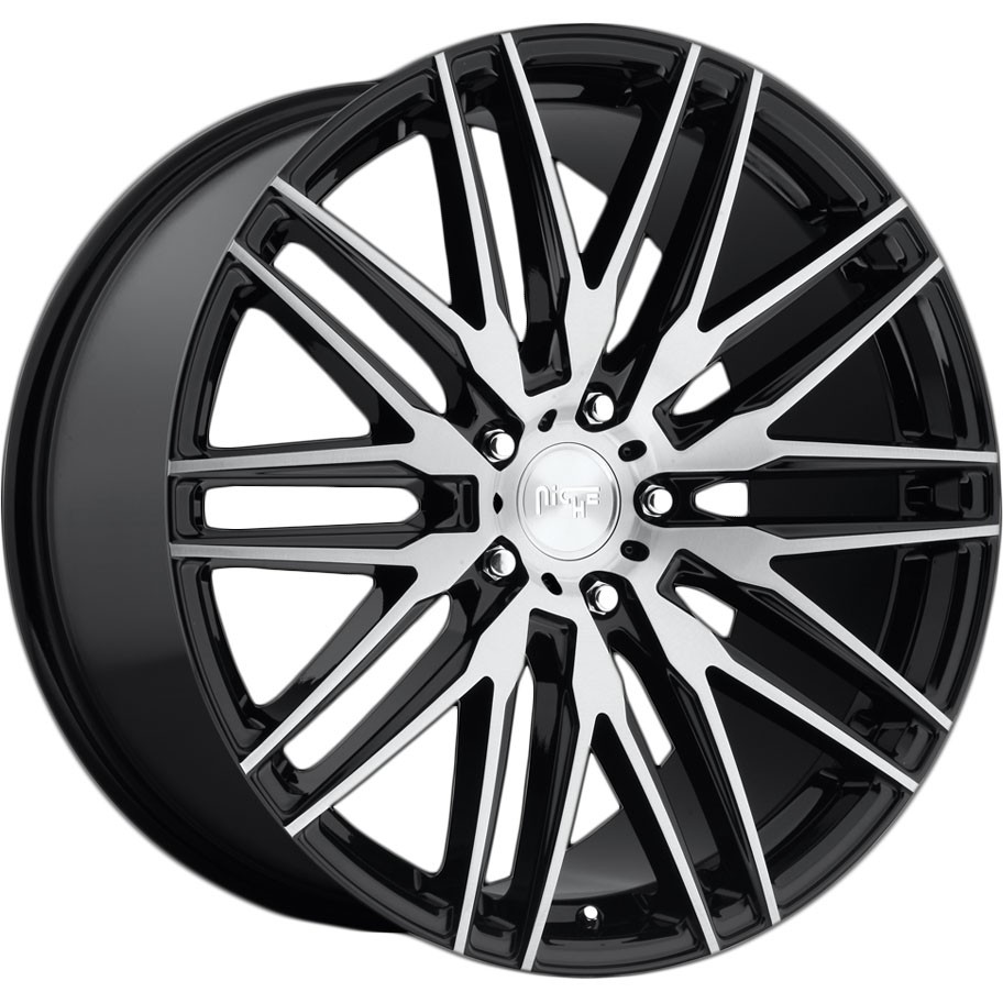 NICHE WHEELS ANZIO M165 GLOSS BLACK W BRUSHED FACE, NICHE (20X9 ET35 5X114.3)