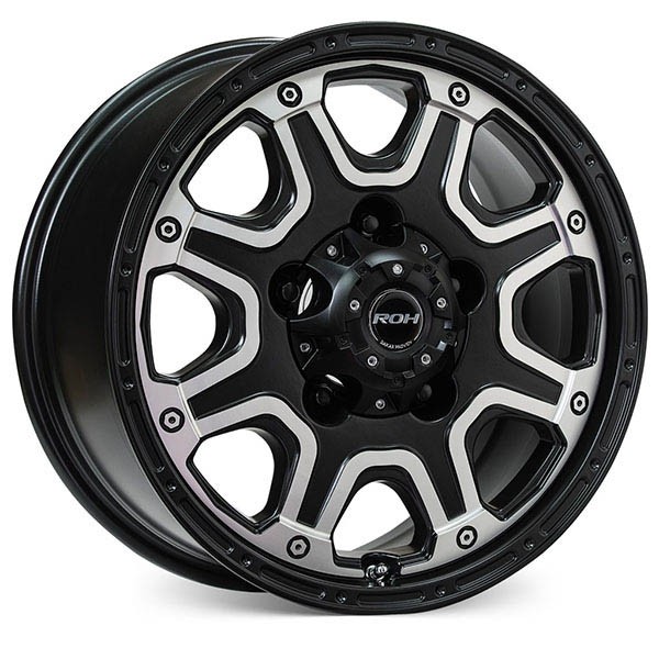ROH ROH OCTAGON, OCTAGON MATTE BLACK W MACHINED FACE (16X8 ET0 5X150)