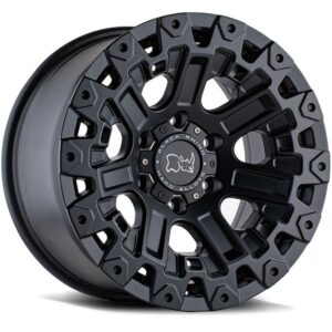 BLACK RHINO BLACK RHINO GLACIER, GLACIER MATTE BLACK 110651 (17X9.5 ET12 6X114.3)