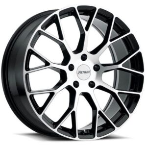 PETROL PETROL P2B, P2B GLOSS BLACK W MACHINED FACE (18X8 ET35 5X120)