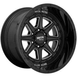 MOTO METAL MOTO METAL MO801 PHANTOM, MO801 PHANTOM GLOSS BLACK MILLED (22X12 ET-44 5X127)