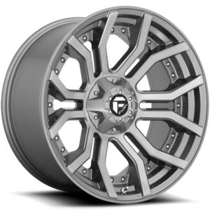 FUEL RAGE PLATINUM D713 BRUSHED GUNMETAL TINTED CLEAR,  (20X9 ET1 5X139.7)