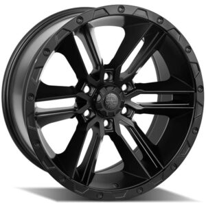 AMERICAN OUTLAW RAILCAR 6 SATIN BLACK,  (17X8.5 ET5 6X139.7)