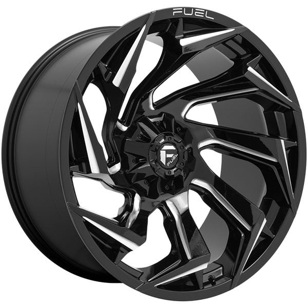 FUEL REACTION D753 GLOSS BLACK MILLED, (18X9 ET-12 5X127) - Northern ...