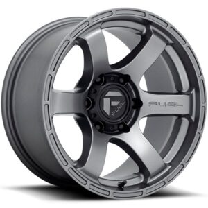 FUEL RUSH D768 MATTE GUNMETAL,  (17X9 ET-12 6X139.7)