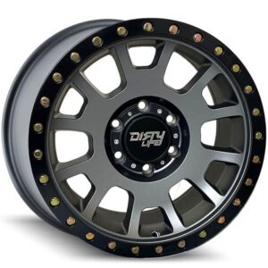 DIRTY LIFE DIRTY LIFE SCOUT, SCOUT MATTE GUNMETAL W BLACK LIP (17X8.5 ET5 6X139.7)
