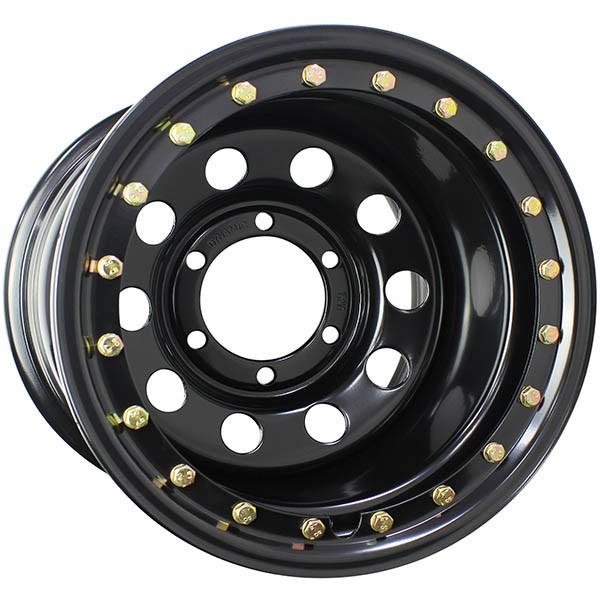 DYNAMIC SIMULATED BEADLOCK, STEEL SIMULATED BEADLOCK ROUND BLACK (15X10 ET-44 6X139.7)