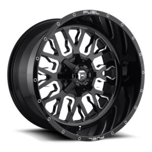 FUEL STROKE D611 GLOSS BLACK MILLED,  (17X9 ET1 5X150)