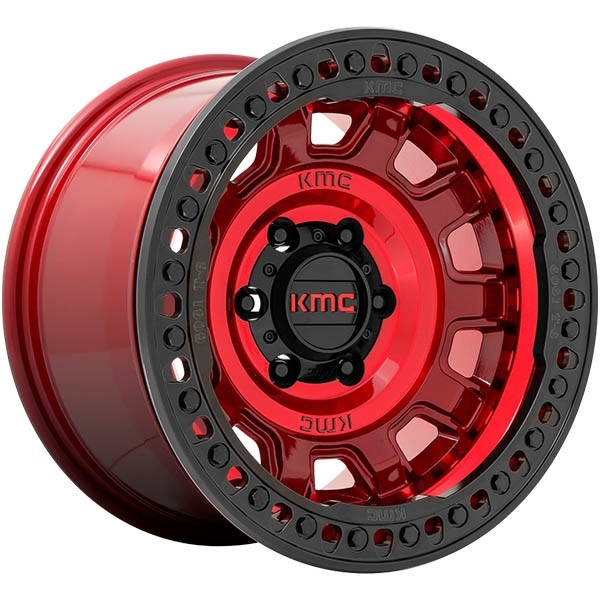 KMC TANK BEADLOCK KM236 CANDY RED, (17X9 ET-38 8X170)