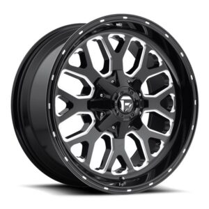 FUEL TITAN D588 BLACK MILLED,  (22X9.5 ET20 6X139.7)