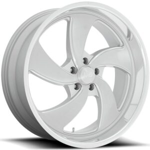 US MAGS US MAGS DESPERADO 5, DESPERADO 5 U134 SILVER BRUSHED W DIAMOND CUT LIP (22X8.5 ET1 5X120.65)