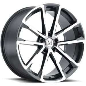 MANDRUS MANDRUS WOLF, WOLF GLOSS GUNMETAL W MIRROR CUT FACE (22X10.5 ET35 5X130)