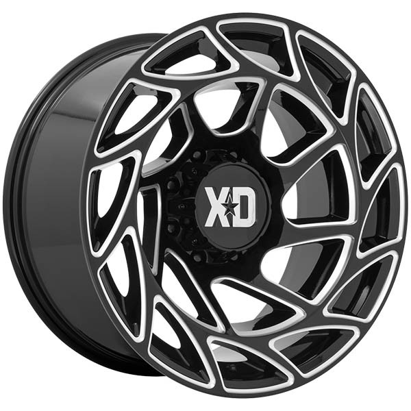 KMC ONSLAUGHT XD860 GLOSS BLACK MILLED, (20X10 ET-18 6X139.7)