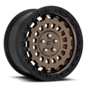 FUEL ZEPHYR D634 BRONZE W BLACK LIP,  (17X9 ET-12 6X135)